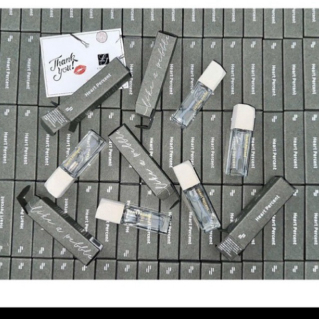 Son bóng thủy tinh Heart Percent