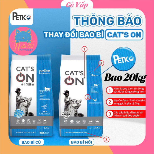 Cat's On Bao 20kg Thức ăn hạt cho mèo - Happy Cat HCM