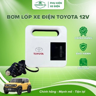 Bơm Lốp Xe Điện Toyota 12V 120W Tự Ngắt Có Đèn Pin Cắm Tẩu Dây Dài 3m Chính Hãng Bảo Hành 1 Năm