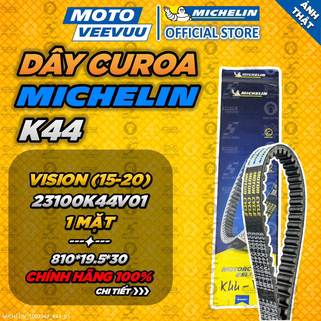 [MTVV] Dây Curoa MICHELIN HONDA VISION (15-20) 23100K44V01 K44 <END>