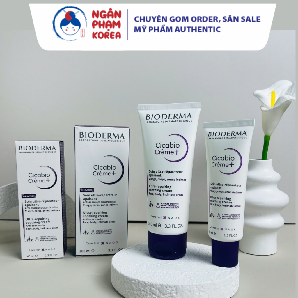 Kem dưỡng ẩm phục hồi và làm dịu da Bioderma Tím l Ngân Phạm Korea