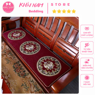  Bộ 3 Thảm Trải Ghế Gỗ Cao Cấp Sang Trọng - Đệm Ghế - Thảm ghế tây âu 