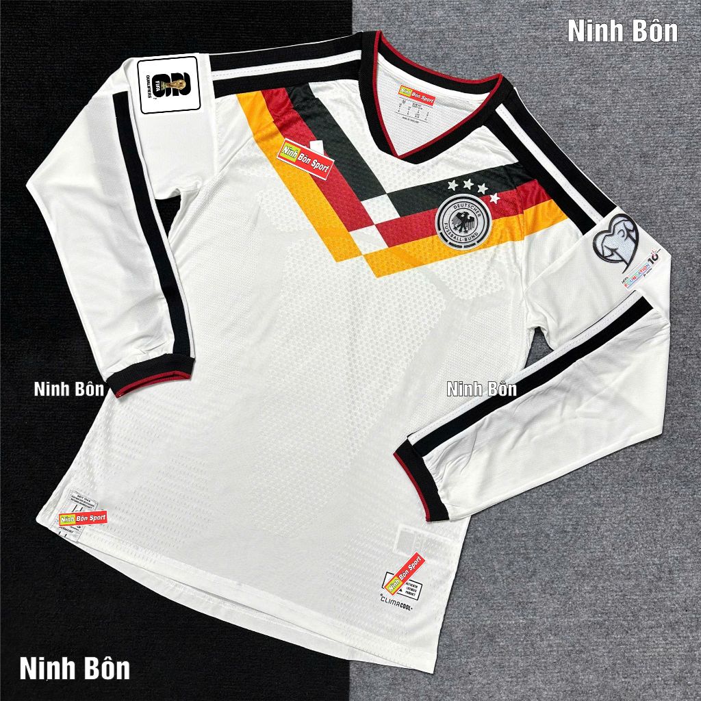 Áo Bóng Đá Player Dài Tay Đội Tuyển Đức WC Sân Nhà 2026 - Hàng Nhập Khẩu Thailand