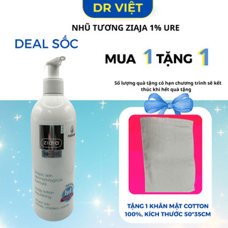  Nhũ Tương Toàn Thân 1% Urê Ziaja Med Atopic Skin Dermatological Formula Giúp Làm Mềm Da 400ml 