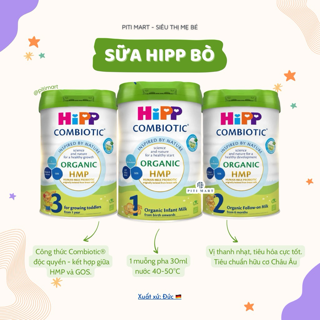 Sữa Hipp Organic Combiotic Nhập Khẩu Chính Hãng
