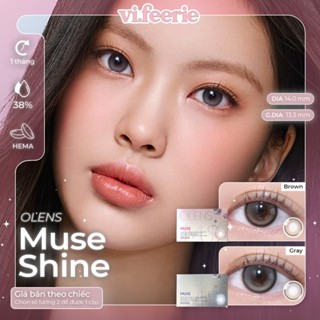   OLENS  Kính áp tròng  lens  1 tháng MUSE SHINE chính hãng - VF LENS 