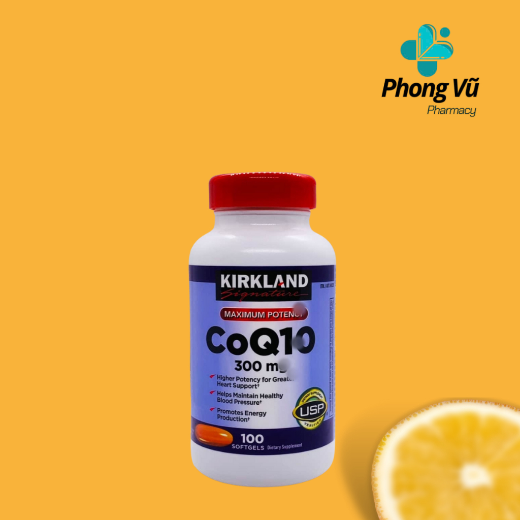 Viên uống tim mạch CoQ10 300mg chai 100 viên hãng Kirkland từ mỹ - coenzym q10