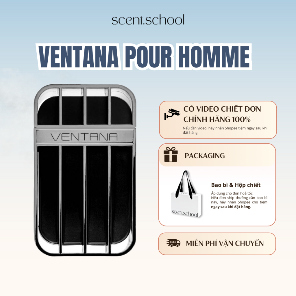 Nước hoa Ventana Pour Homme | Nước hoa nam | Scent.school Perfume