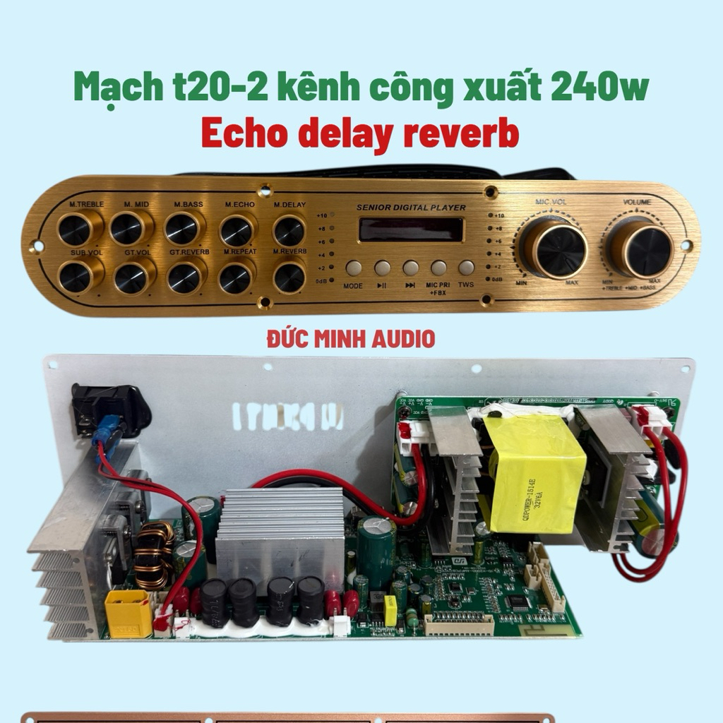 Mạch loa xách tay t10-t18-t20 mẫu mới có nhiều chức năng