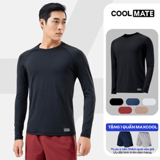   SALE TẾT-TẶNG 1 QUẦN Áo thun nam dài tay powerfit thể thao co giãn thấm hút áo dài tay pickleball tập gym Coolmate 