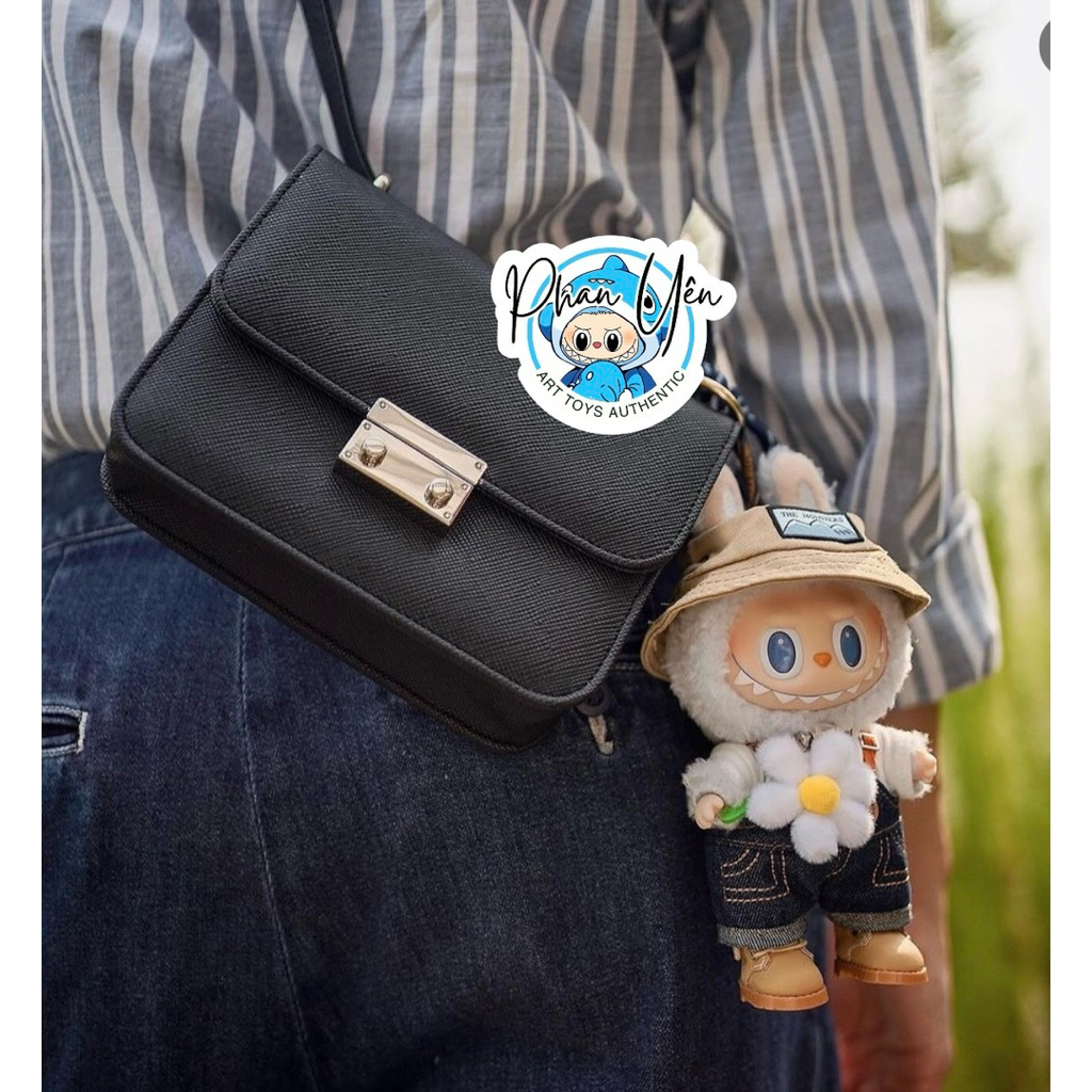 [HOẢ TỐC] Labubu Fall in Wild Vinyl Plush Doll Pendant Keychain - Labubu Cúc nhỏ POPMART [CHÍNH HÃNG