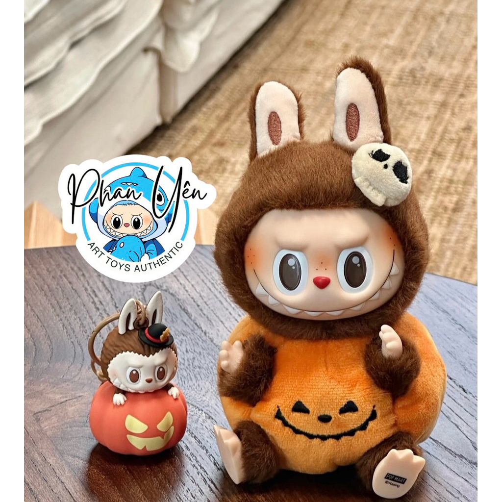 [HOẢ TỐC] Labubu Happy Halloween Party Series — Labubu Bí Ngô (Sitting Pumpkin Vinyl Plush Pendant) 