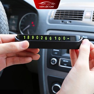  Bảng ghi số điện thoại thông tin liên hệ trên xe ô tô  4 DÃY SỐ  gắn taplo có khớp đóng mở nhựa ABS cao cấp VẠN LỘC CAR 
