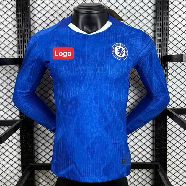 Áo Bóng Đá Player Dài Tay CLB Chelsea Sân Nhà 2025 - Hàng Nhập Khẩu Thailand - Chỉ Có Áo