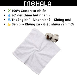 Combo 50 khăn 28x28 Mohala tặng 3 chiếc.