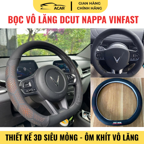 Bọc Vô Lăng Da Nappa Cao Cấp Cho Xe VinFast