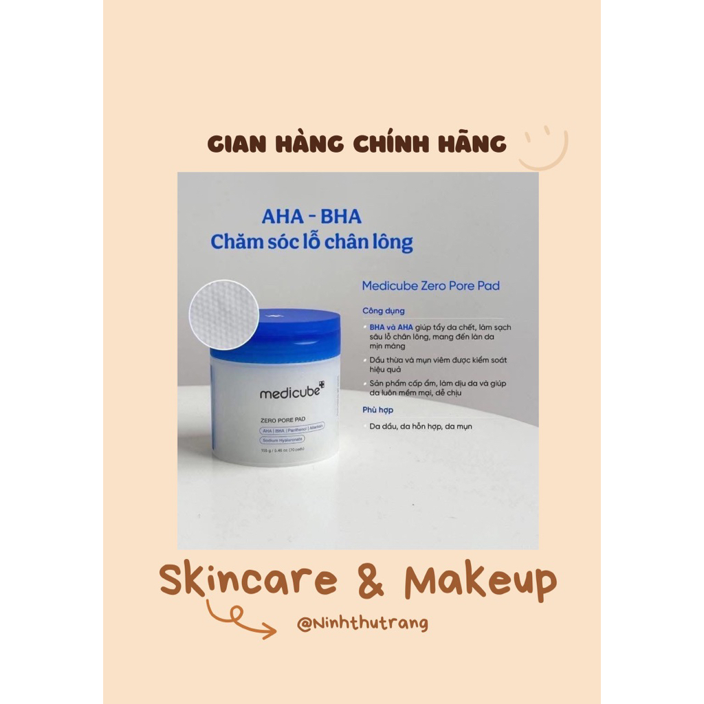 Toner pad Medicube Zero Pore Pad