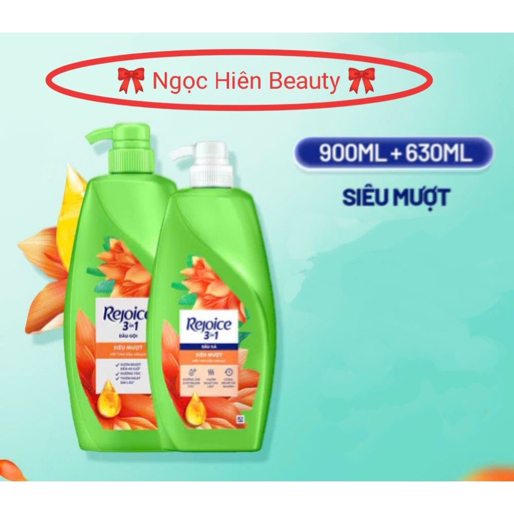 (Combo Gội & Xả) REJOICE Siêu Mượt 3in1