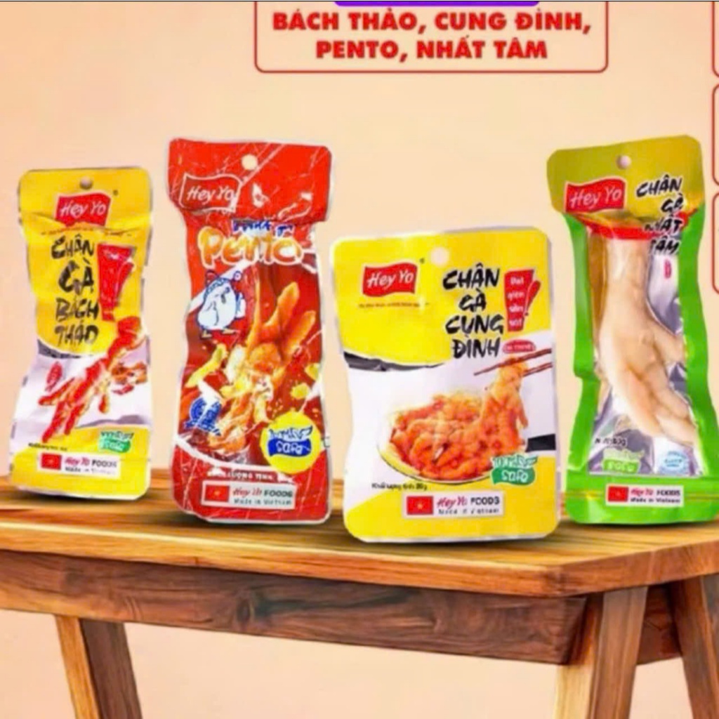 COMBO 20 Chân Gà Nhà Hey Yo. Thơm Ngon, Đậm Vị, HeyYo Food, Ăn Vặt Food