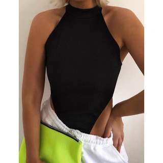 (Sẵn S M)Bodysuit khoét eo cao