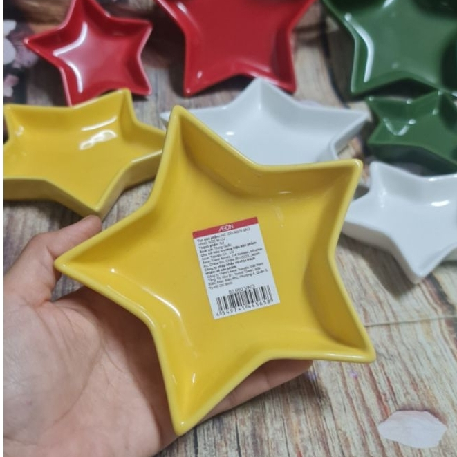 Combo 3 chén chấm sứ - chén chấm sứ cao cấp hình ngôi sao