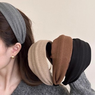 Băng đô vải mềm bản rộng thanh lịch phong cách Hàn Quốc bờm cài tóc nữ dễ thương