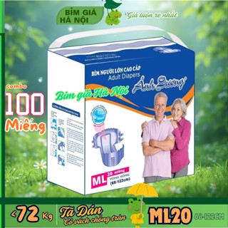 (Sỉ 100m) Bỉm già Ánh Dương ML10 XL10 Có Vách chống tràn #ML20 XL20 siêu thấm #ánh dương #phú đạt #caryn #merzy #onys
