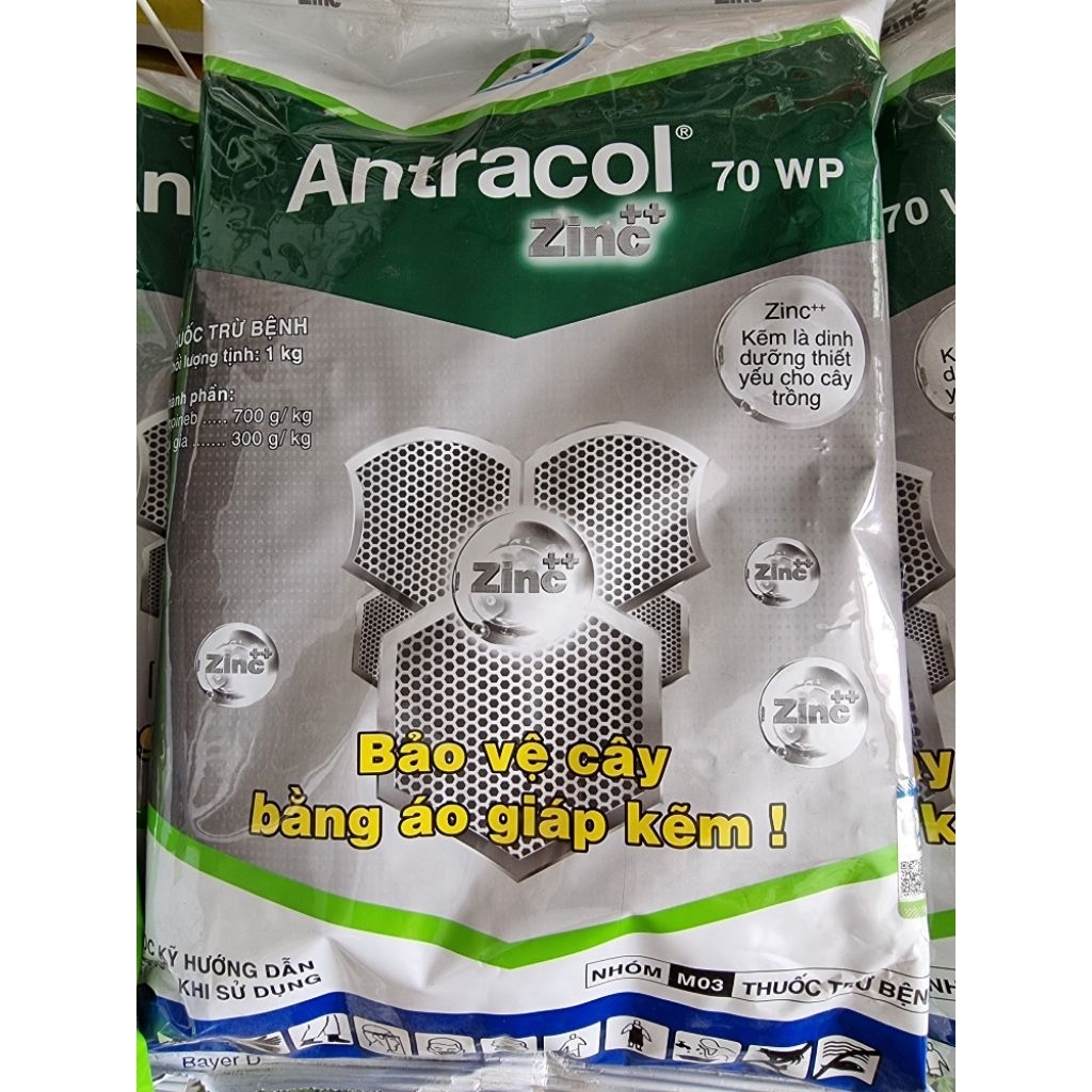 1 Gói Antracol Zinc++ 70WP 1kg - bảo vệ cây bằng áo giáp kẽm