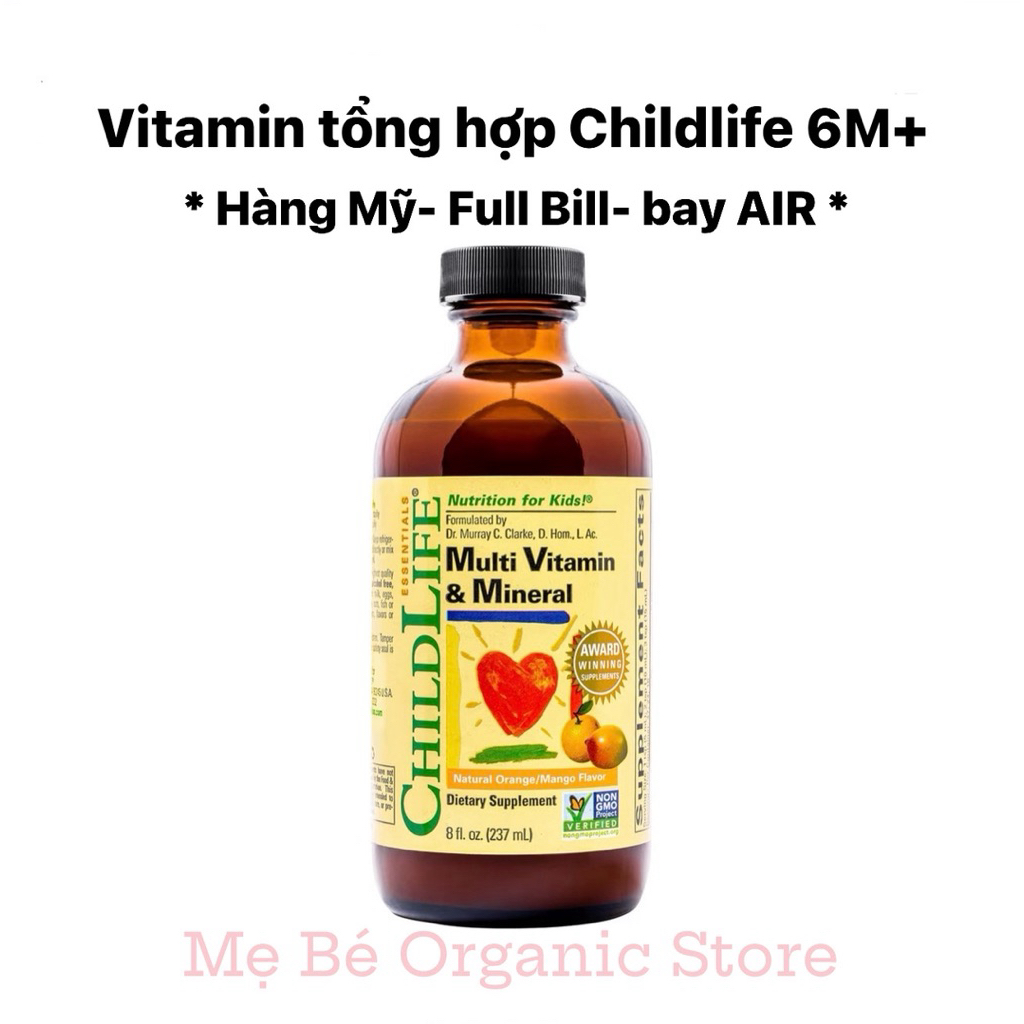Vitamin tổng hợp Childife Multivitamin Mineral Childlife 237ml