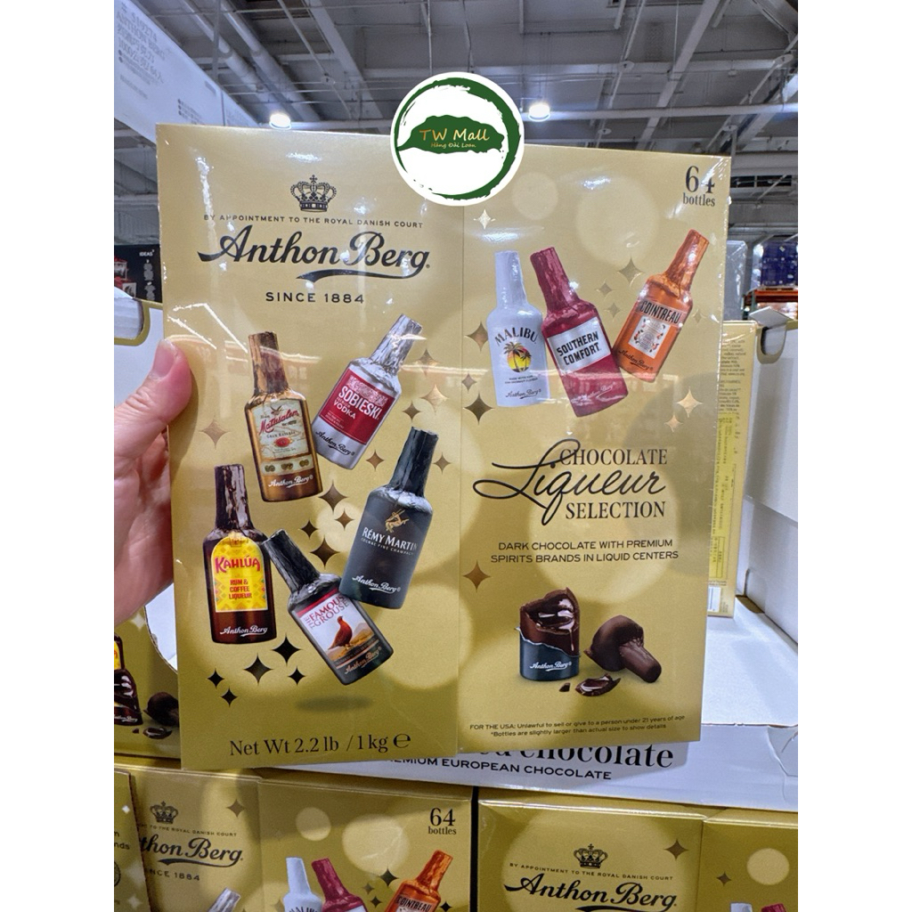 (HSD: 10/2026)  Socola Rượu Anthon Berg Dark Chocolate Hộp 64 Chai (Mẫu mới 2026) - TW MALL