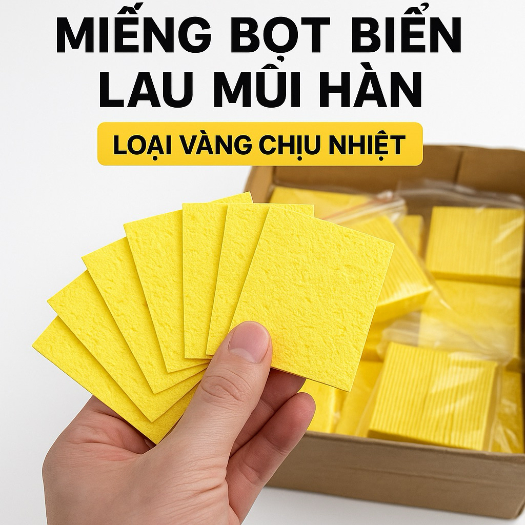 Set 5/10/50 miếng bọt biển vệ sinh mũi hàn 35x50mm