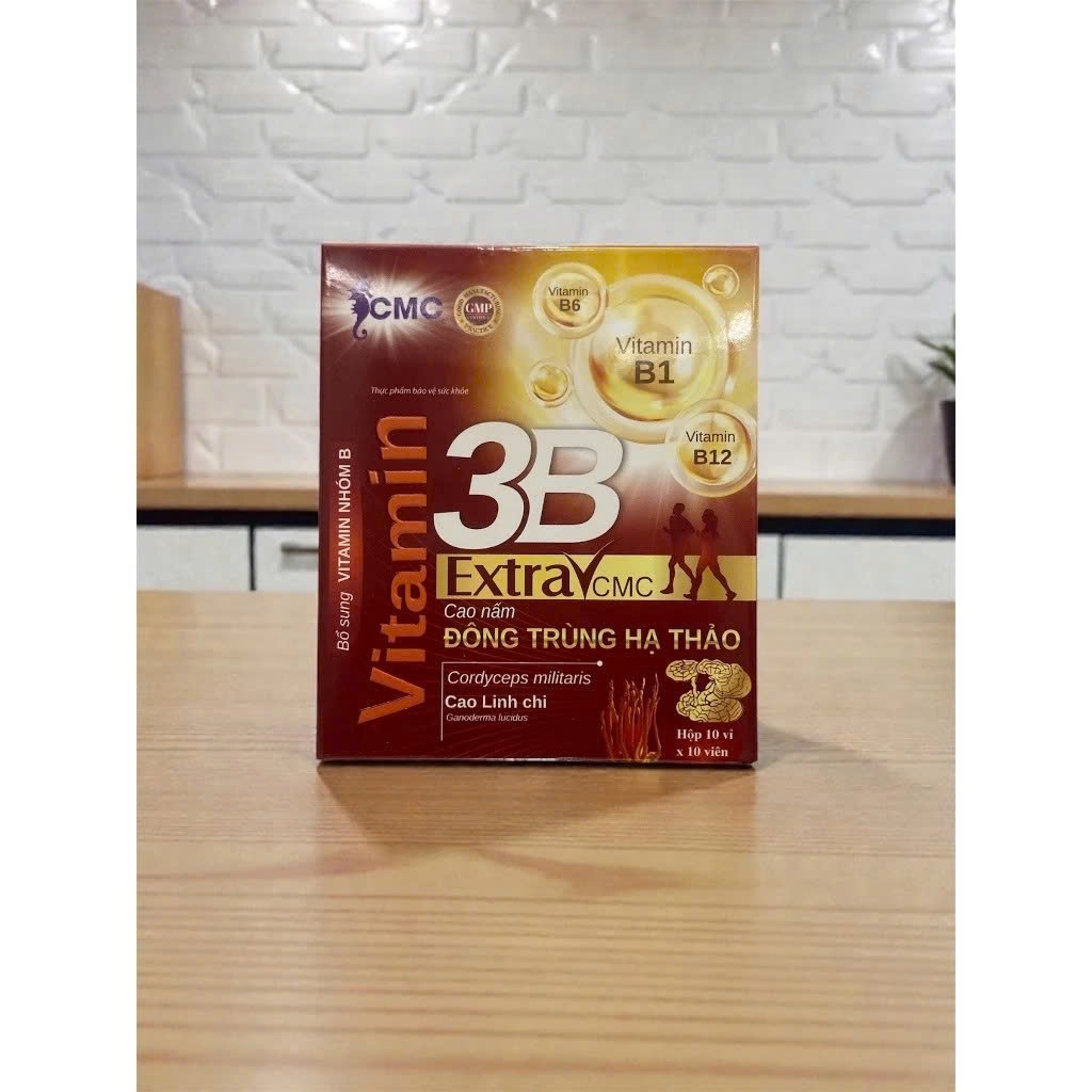(Chính Hãng)Vitamin 3B Extra CMC Cao nấm đông trùng hạ thảo