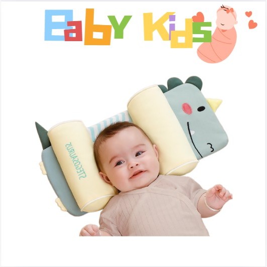 Gối định hình đầu cho bé Easy MOM chống bẹp đầu, làm gối chặn cho trẻ sơ sinh chất cotton thoáng mát