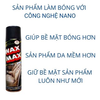 Chai Xịt Đánh Bóng Da Cao Cấp Wax Max (450ml)