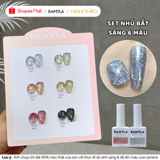  Set sơn gel nhũ bắt sáng RAMYLA 6 màu Nghi Thảo Official 