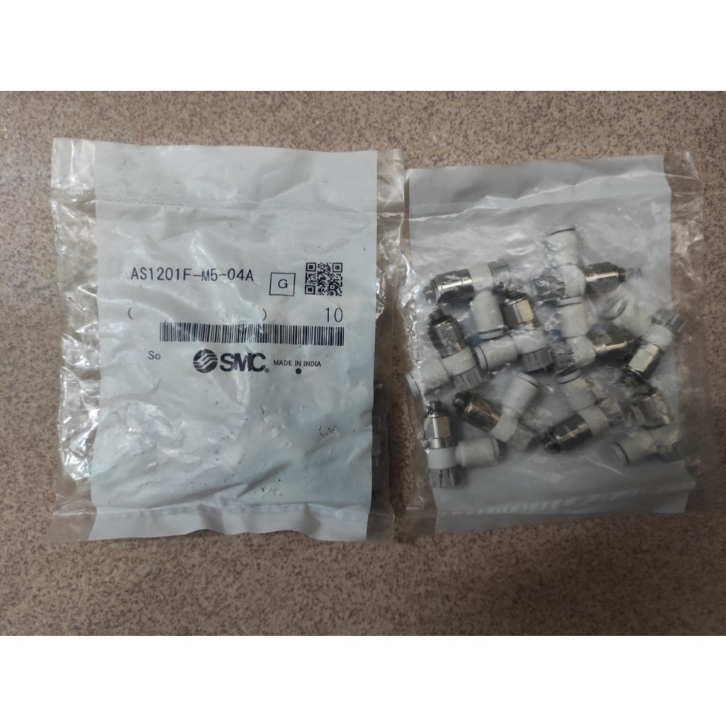 Van tiết lưu SMC AS1201F-M3-04 AS1201F-M5-04A AS2201F-01-04SA AS2201F-02-04SA  AS1002F-04A (2đầu ống