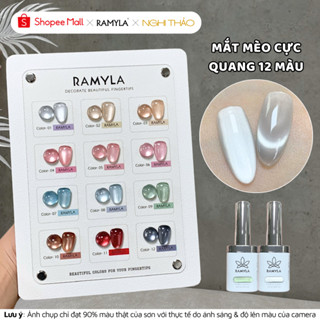  Set sơn gel mắt mèo cực quang RAMYLA 12 màu Nghi Thảo Official 