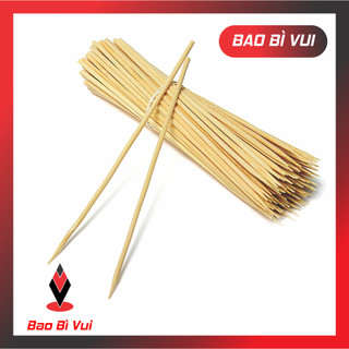 Que xiên tre 15 CM / 20 CM/ 25 CM/ 30 CM , xiên nướng tôm - BAO BÌ VUI