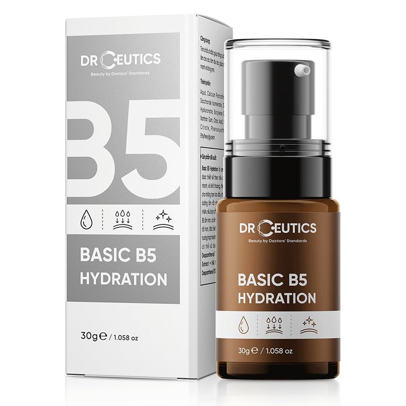 DRCEUTICS Tinh Chất B5 Basic Hydration 5% DrCeutics Cho Da Dầu Mụn (30ml)