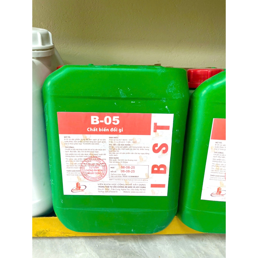 CHẤT TẨY RỈ SẮT THÉP B05 – GIẢI PHÁP LÀM SẠCH NHANH, HIỆU QUẢ TỐI ƯU