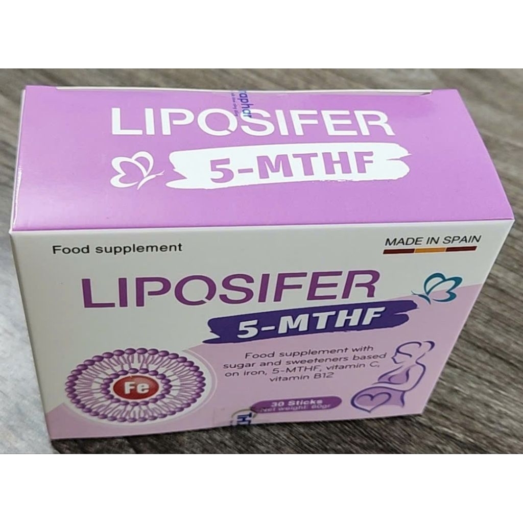 LIPOSIFER [5MTHF] BỔ SUNG 5MTHF VÀ SẮT HỮU CƠ, NGĂN NGỪA DỊ TẬT ỐNG THẦN KINH Ở THAI NHI