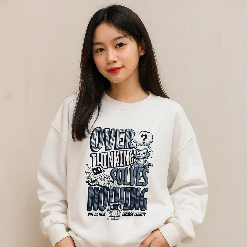 Áo Nỉ Lót Bông OVER  Cotton 100% Local Brand LADIN Unisex Nam Nữ Local Brand