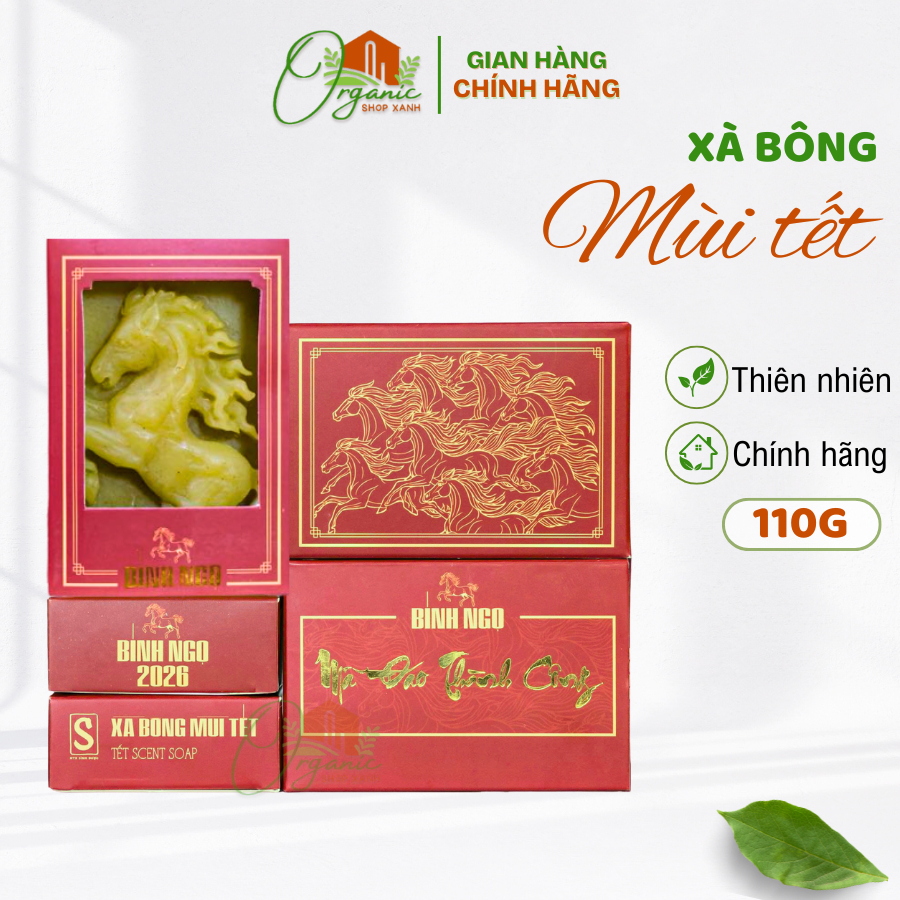 Xà Bông Mùi Tết HTX sinh dược 110g Xà Phòng HTX Sinh Dược mùi già 2026 htx sinh dược