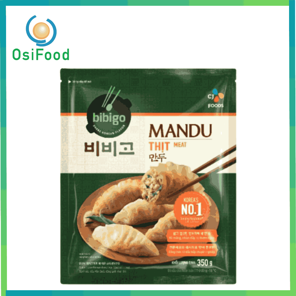 Bánh Mandu Bibigo CJ nhân thịt 350g