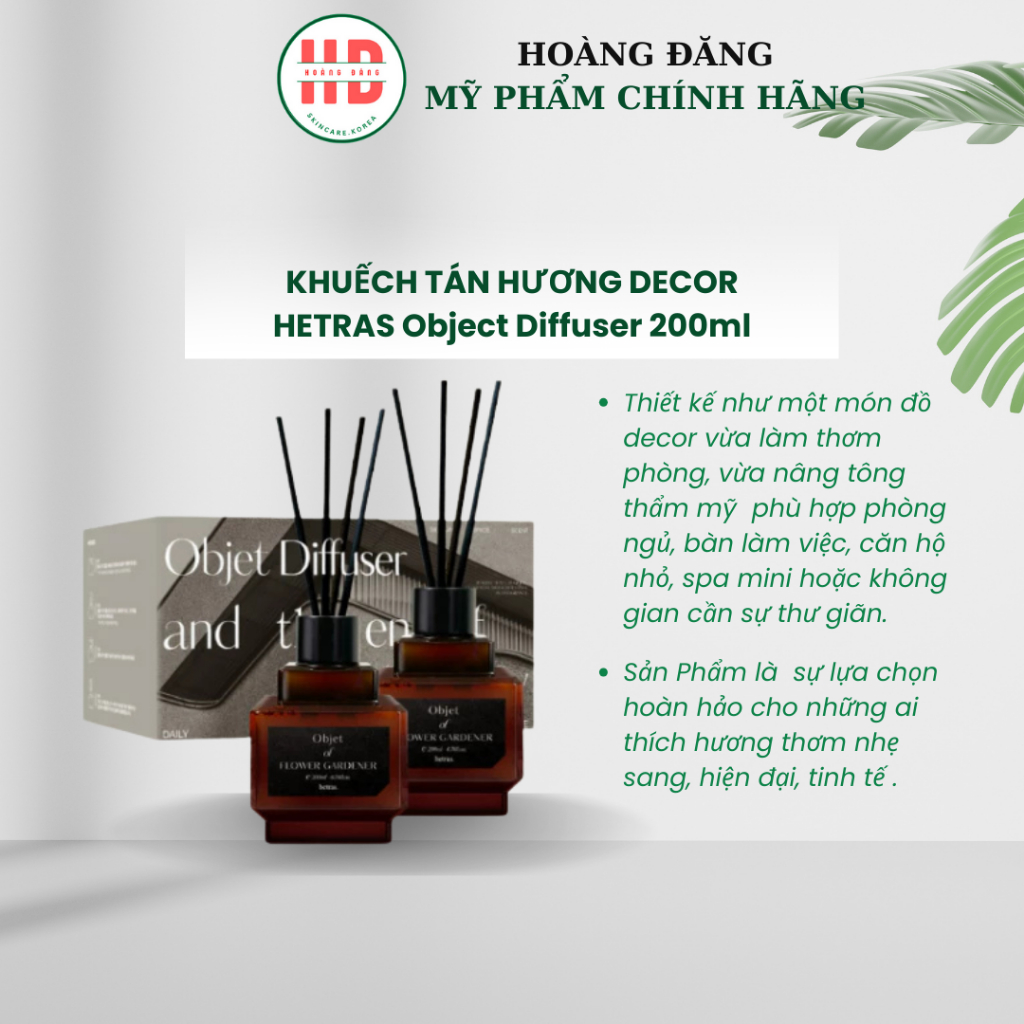 Bộ Khuếch tán hương decor cao cấp - Hetras object Diffuser