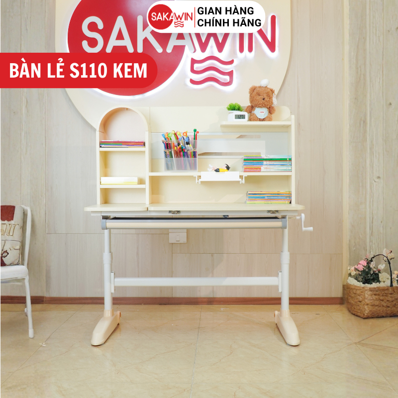 (BẢN ĐẶC BIỆT) Bộ bàn học sinh cao cấp Sakawin S110 Bàn học thông minh chống gù chống cận cho bé. | BigBuy360 - bigbuy360.vn
