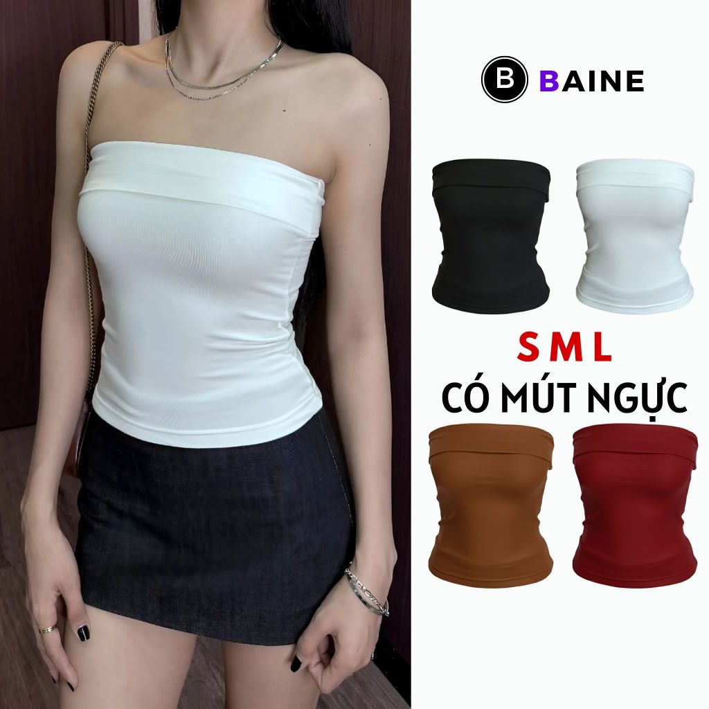 Áo ỐNG PHOM DÀI CÓ MÚT Basic DD13, Áo Quây Nữ Chất Thun Gân BAINE