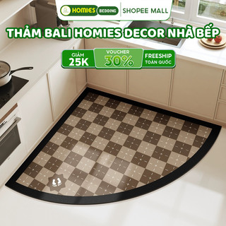  Thảm Lót Sàn Nhà Bếp Hình Góc Thấm Nước HOMIES Bedding & Décor Nhà Bếp Chống Trơn Trượt 