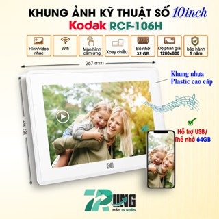  Khung ảnh chuyển động kỹ thuật số Kodak RCF-106H màn hình 10 inch độ phân giải 1280x800 pixels 
