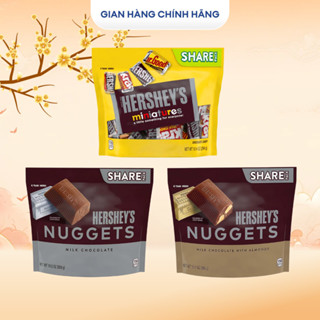  Socola Hershey's Nuggets Mỹ 286g Chocolate Nguyên Chất Đắng Vừa Không Ngọt Gắt 